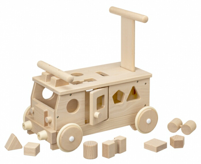[PR] 森のパズルバス　W-029【平和工業】手押し車　木のおもちゃ