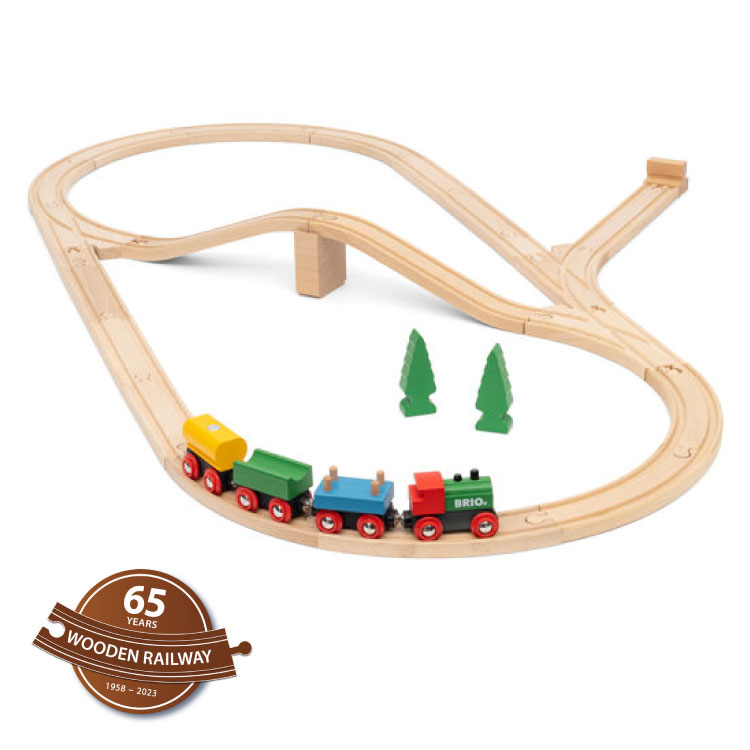 BRIO 65thアニバーサリーセット木のおもちゃ 知育玩具 電車おもちゃ ブリオ 65周年 記念 おもちゃ 知育 玩具 2歳から 木のレール 木の機関車 線路 木製 木製玩具 玩具 男の子 女の子 子供 子ども かわいい おしゃれ 誕生日 お祝い プレゼント 誕生日プレゼント ギフト