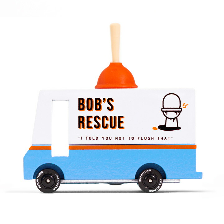 【5%0FFクーポン配布!】ニューヨーク・ブルックリン発 Candylab(キャンディラボ) Plumbing Van CND U646 トイカー ミニカー トイレ レスキュー 子供 木製 アメ車 自動車 アメリカ おうち遊び ジオラマ 海外 輸入 玩具 男の子 木のおもちゃ おしゃれ