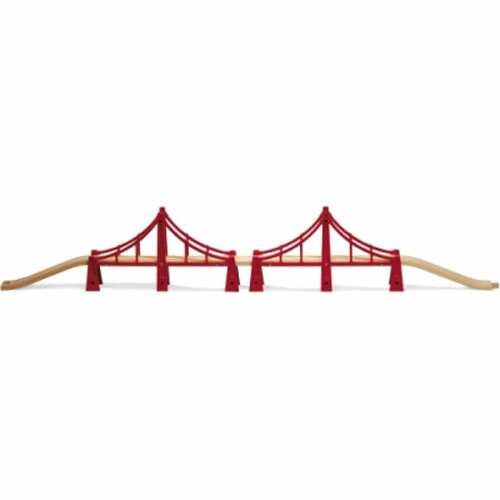 BRIO ブリオ 木製 レール ダブルサスペンション橋 木のおもちゃ 電車 子供 誕生日プレゼント 誕生日 男の子 男 出産祝い 3歳 4歳 5歳 列車 ギフト 北欧 おもちゃ 乗り物 安心 幼児 玩具 オモチャ レールセット 女の子 プレゼント キッズ クリスマスプレゼント