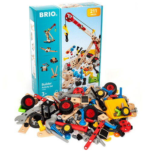 BRIO ブリオ ビルダー アクティビティセット 知育玩具 3歳 4歳 5歳 木のおもちゃ 木製 誕生日プレゼント 誕生日 男の子 男 女の子 女 子供 プレゼント 大工 組み立てる キッズ ネジ 組み立て 車 木 幼児 クリスマスプレゼント
