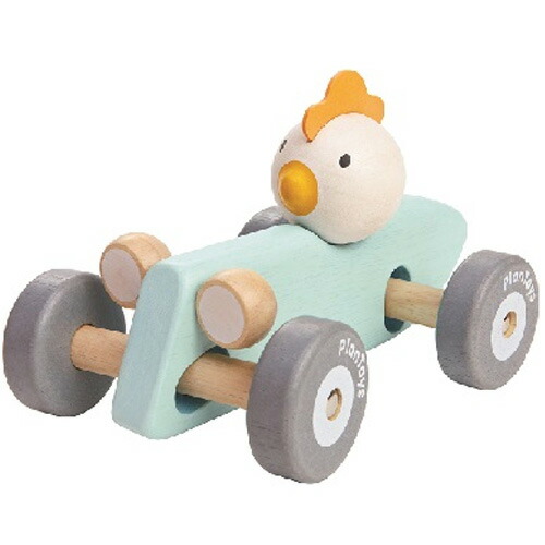 プラントイ チキンレーサー パステル 車のおもちゃ 木のおもちゃ 赤ちゃん 木製 出産祝い ベビー 誕生日プレゼント 誕生日 男の子 男 女の子 女 1歳 2歳 子供 誕生日祝い おしゃれ 幼児 乗り物 車おもちゃ 玩具 キッズ用おもちゃ クリスマスプレゼント